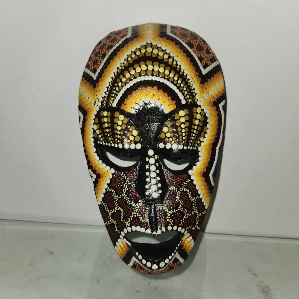 African American Inspired Wooden Wall Mask